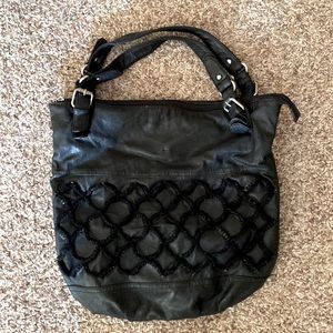 Black Rivet Purse